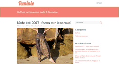 Desktop Screenshot of feminie.fr