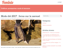 Tablet Screenshot of feminie.fr